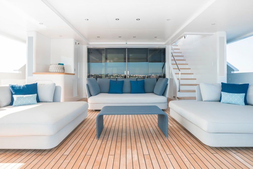 L-Acoustics sound system outdoor yacht set up
