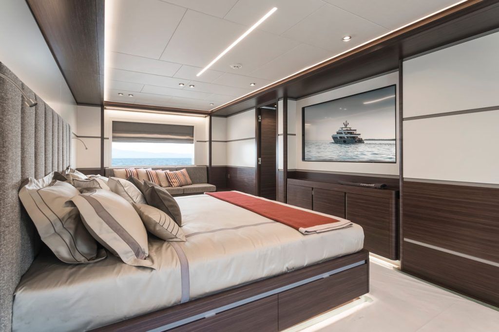 L-Acoustics sound system interior yacht set up