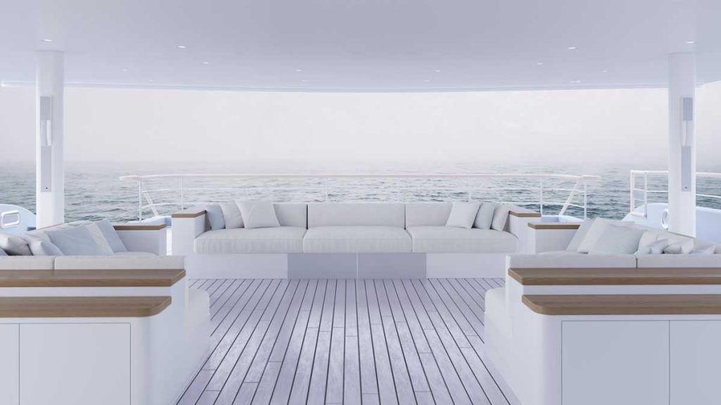 L-Acoustics sound system Syva outdoor yacht set up